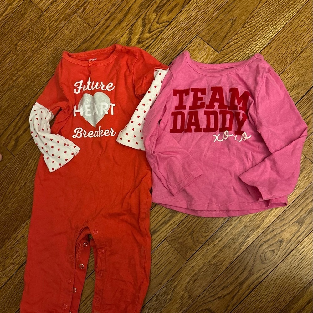Valentines Day Clothes Size 12 Month. Excellent condition.